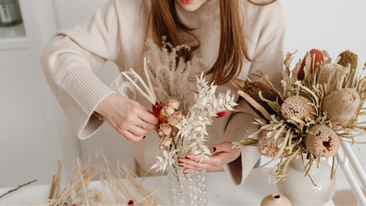 What are dried flowers?